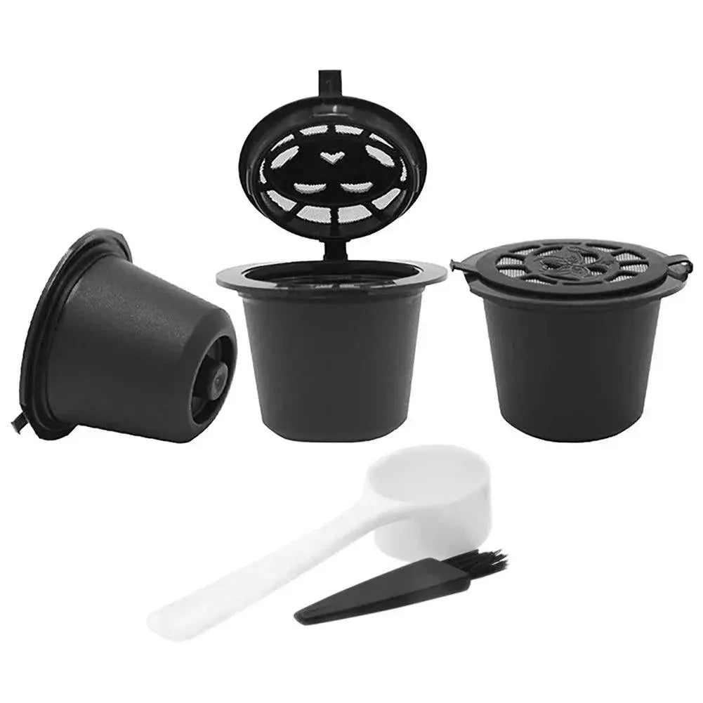 Refillable Reusable Coffee Capsule Filters 3 Pack Nespresso