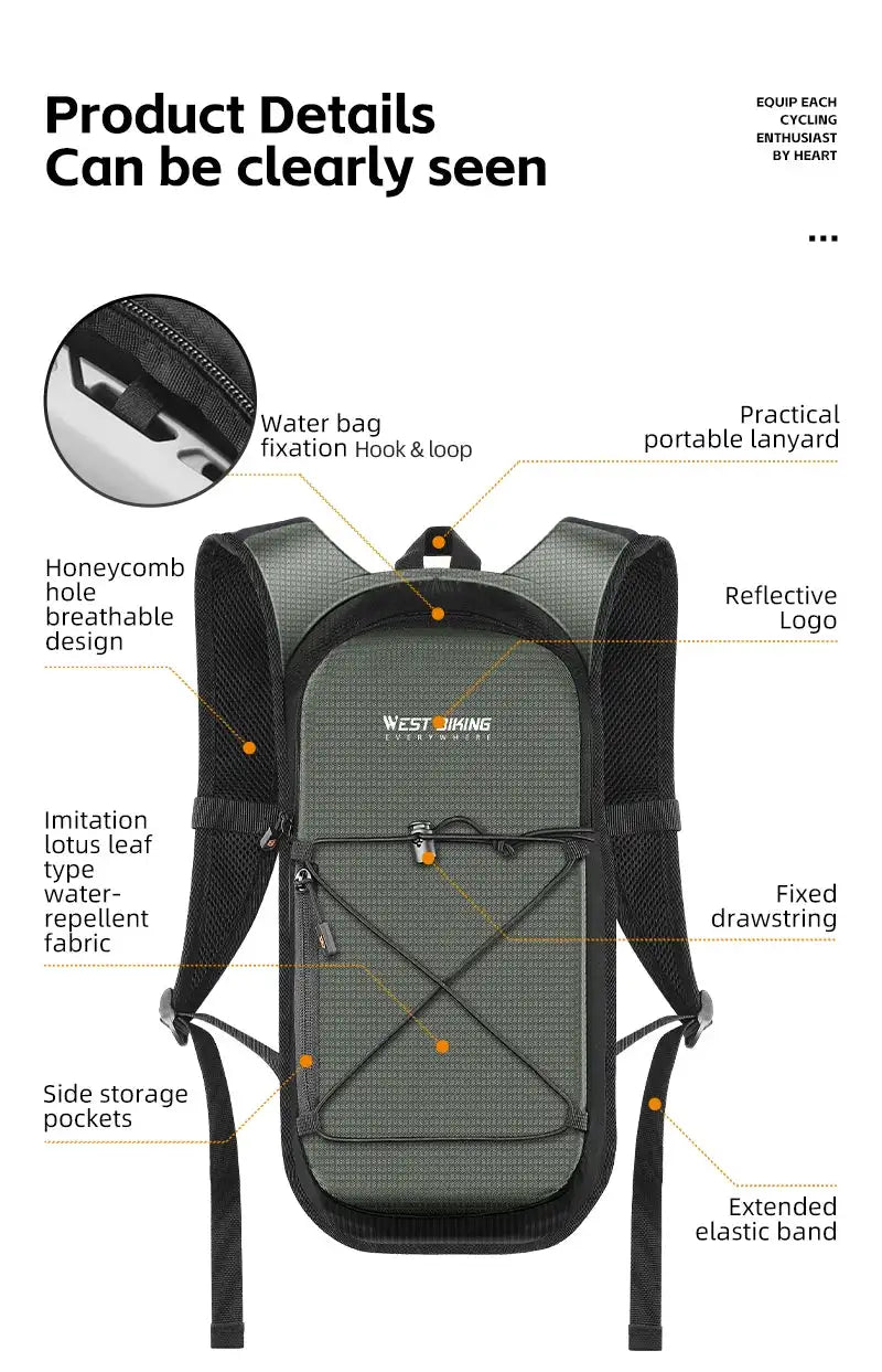 West Biking Hydration Backpack Lightweight Breathable — product view 18