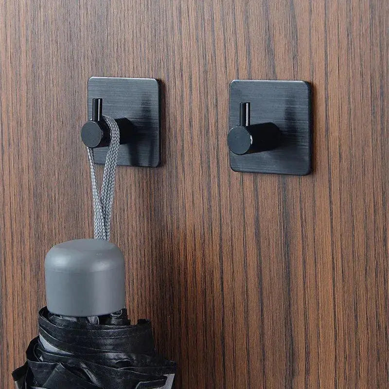 Premium Stainless Steel Bathroom Hooks Organizer Set Of 2