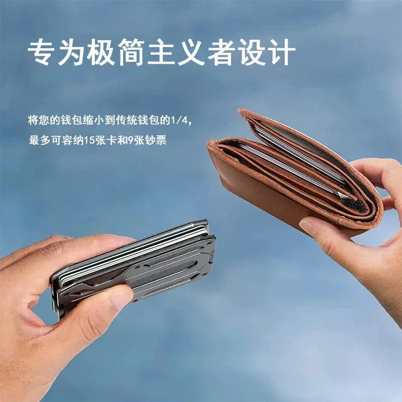 RFID Shielding Metal Wallet for Men — product view 12