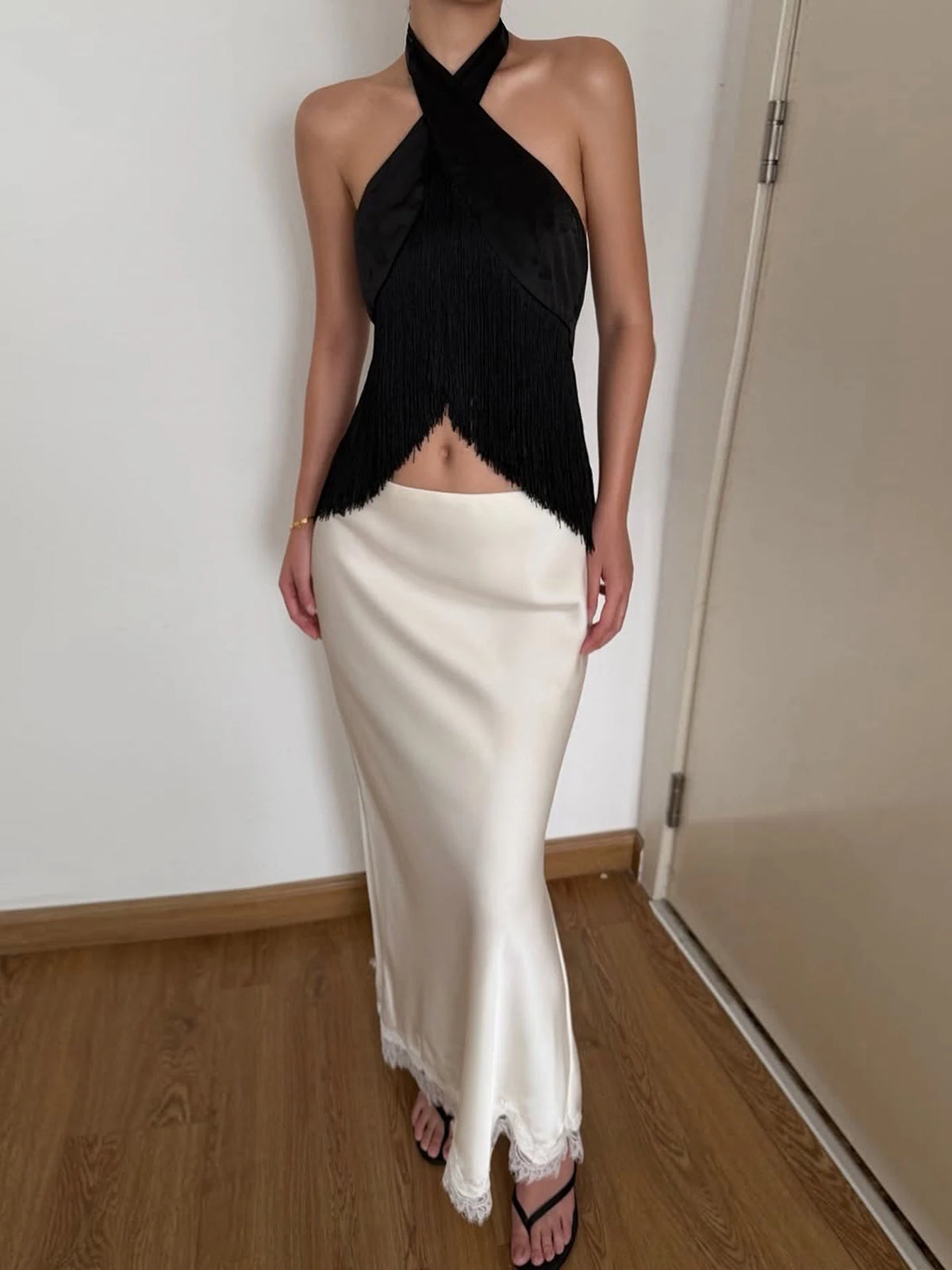 NIBBER Backless Casual Shirt