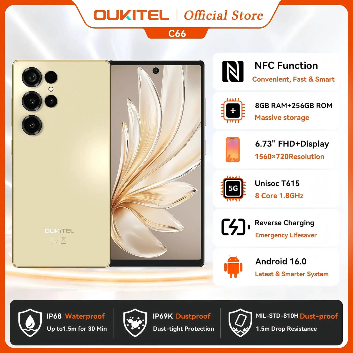 Oukitel Quad Camera Smartphone — product view 9
