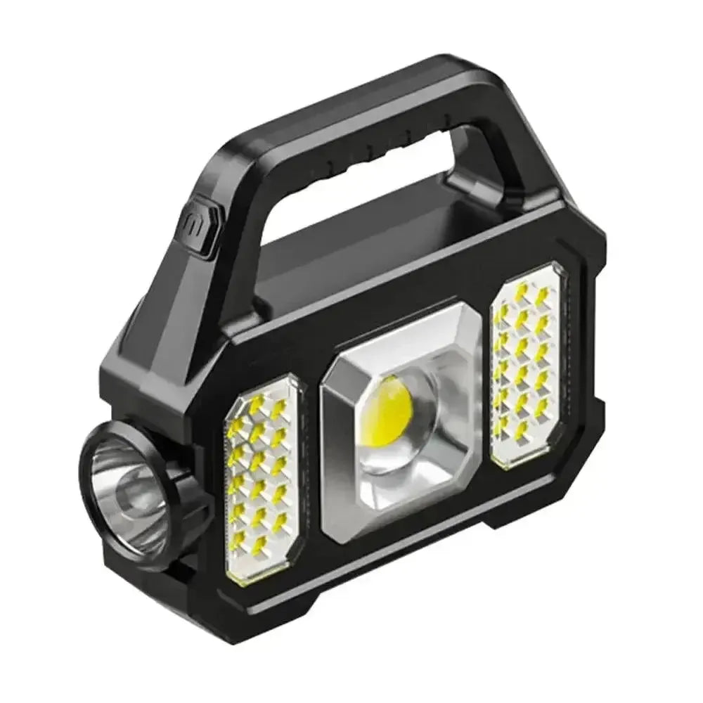 Bright Solar USB Camping Light Outdoors — Silver-LED