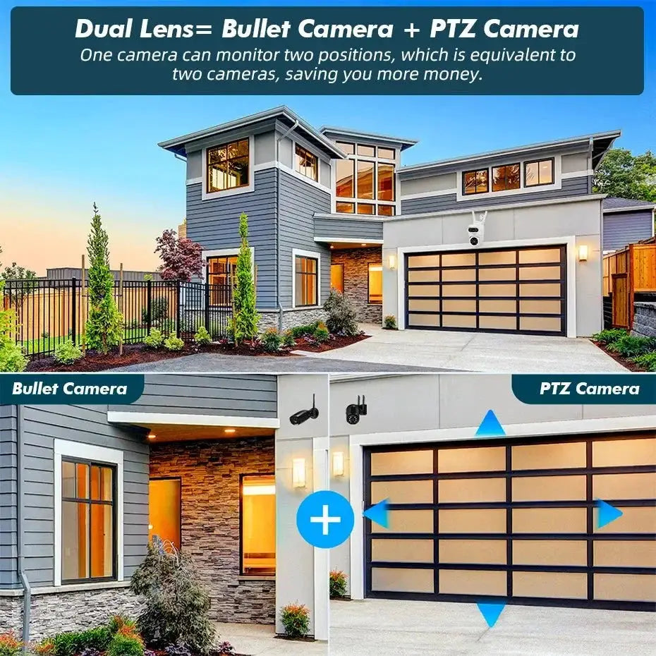 Fuers 5K 10MP Dual Lens IP Camera - Auto Tracking Tuya Smart WiFi CCTV - stepyours.com