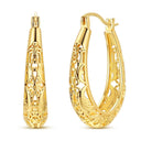 Mula Sterling Silver Golden Earrings