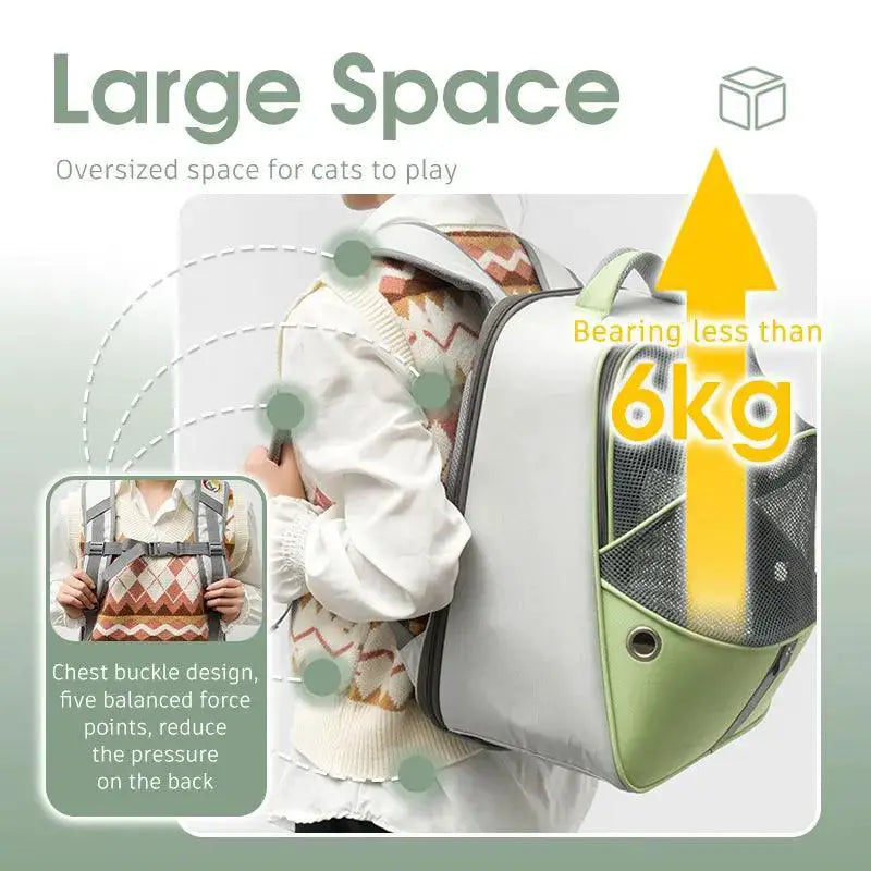 PawVoyage Escape Proof Pet Backpack Carrier Travel Safe