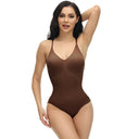GUUDIA V Neck Spaghetti Strap Compression Bodysuit Slimming