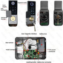 Smart Biometric Outdoor Lock Secure WiFi Fingerprint Control