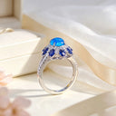 Silver Sterling Silver Moissanite Ring