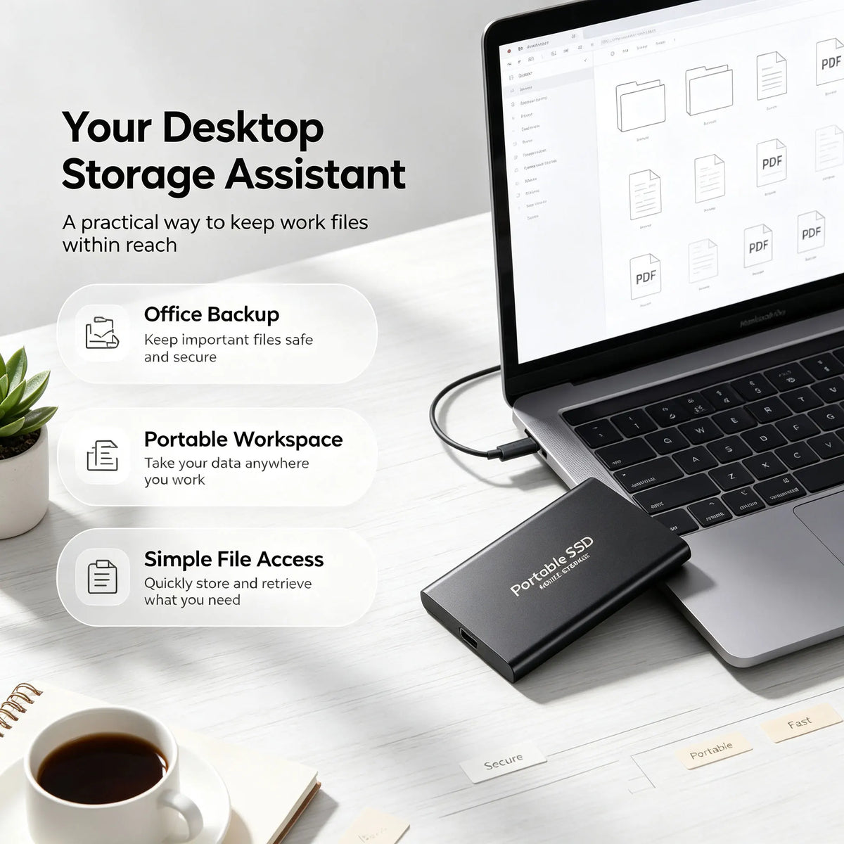 Portable USB-C External SSD Drive