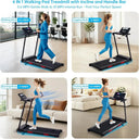 3.5HP Compact Walking Pad Treadmill With Incline 0.6 To 10 MPH