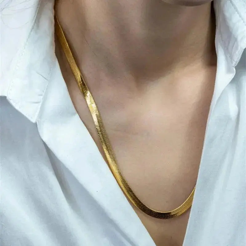 Elegant Gold and Silver Chain Necklace for Women Jewelry