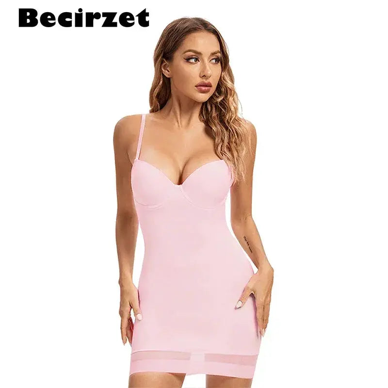 S XXL Control Slips Shapewear With Underwire Cup For Women