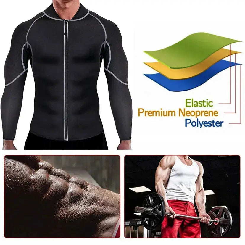 YBFDO Sauna Suit For Men Weight Loss Sweat Slim Fitness
