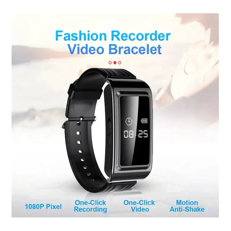 8-256GB Video Mini Camera Watch Audio Voice Recorder Bracelet USB Flash Driver Dictaphone Noise Reduce Sound Recording Wristband