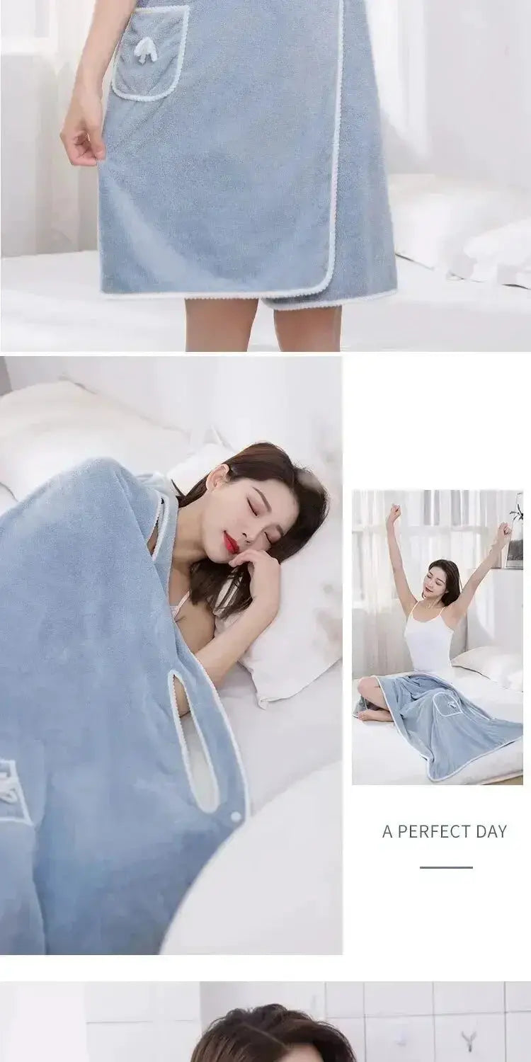 Wearable Bath Towel for Women Fast Dry — product view 17