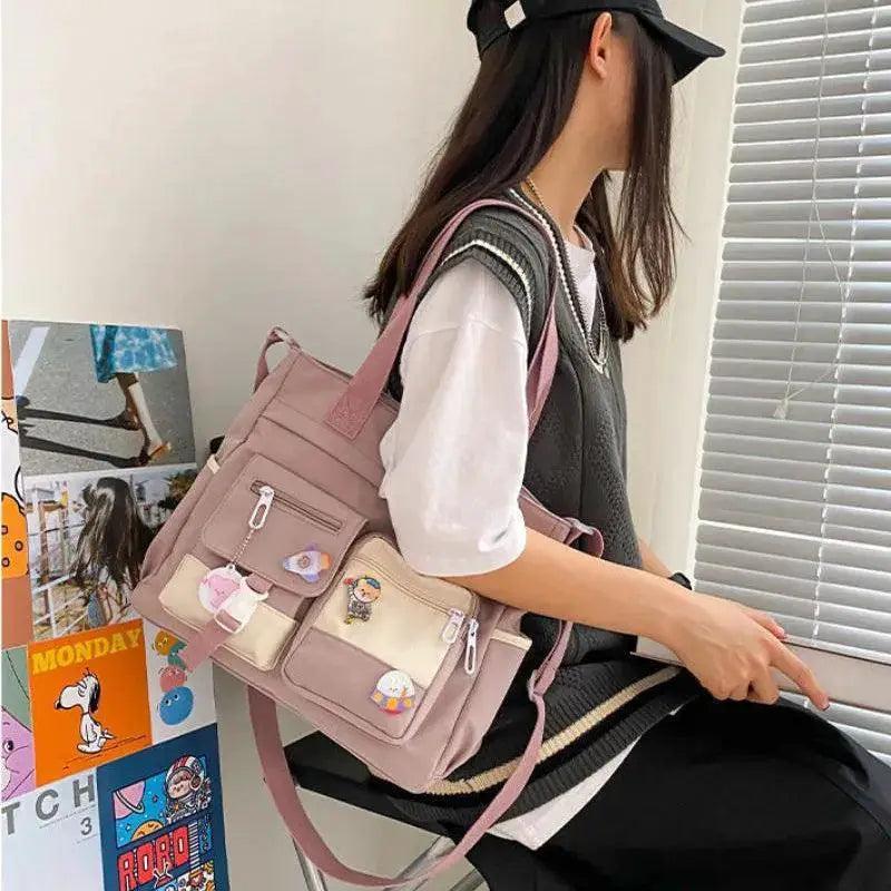 Waterproof Canvas Shoulder Bag Stylish Functional Accessory
