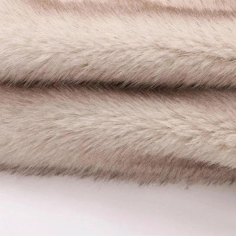 Stay Chic Cozy Luxurious Gradient Faux Fur Jacket Women