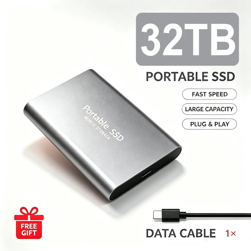 Portable Laptop External SSD Drive