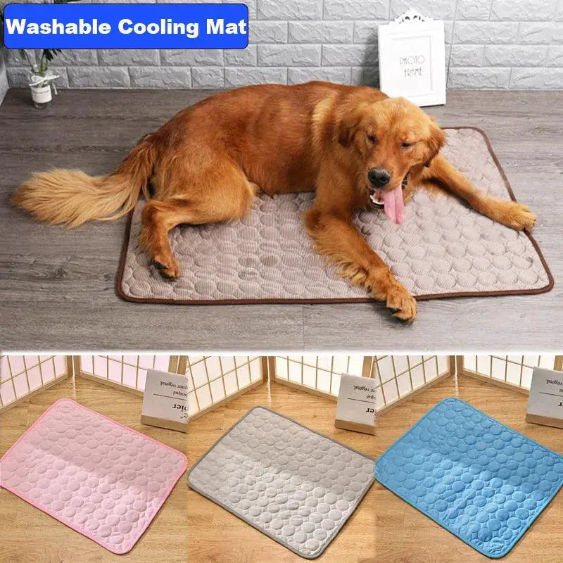 Dog Cooling Mat Breathable Washable Summer Pet Blanket