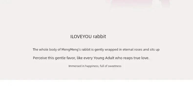 Lanwk Apple iPhone 14 Pro Max ILOVEYOU Rabbit Case