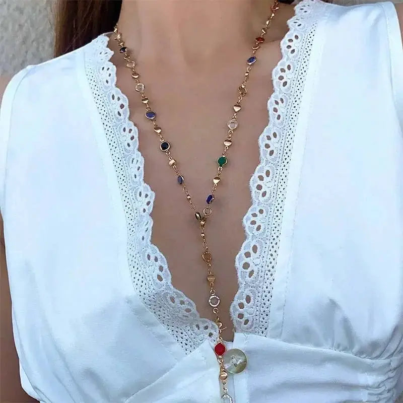 Elegant Zircon Necklace for Women Glam — product view 10