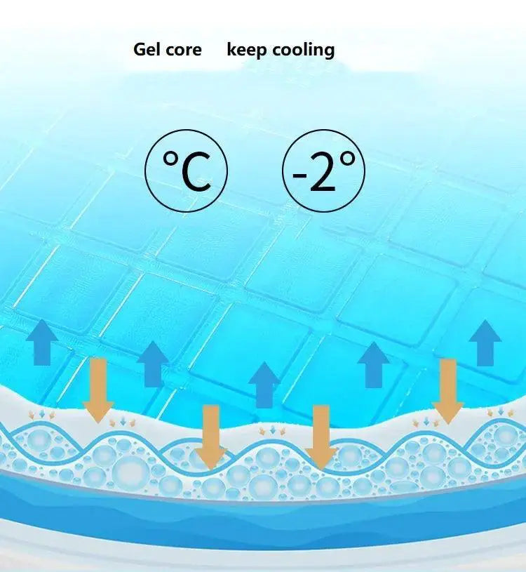 Cooling Gel Memory Foam Car Lumbar Support Cushion