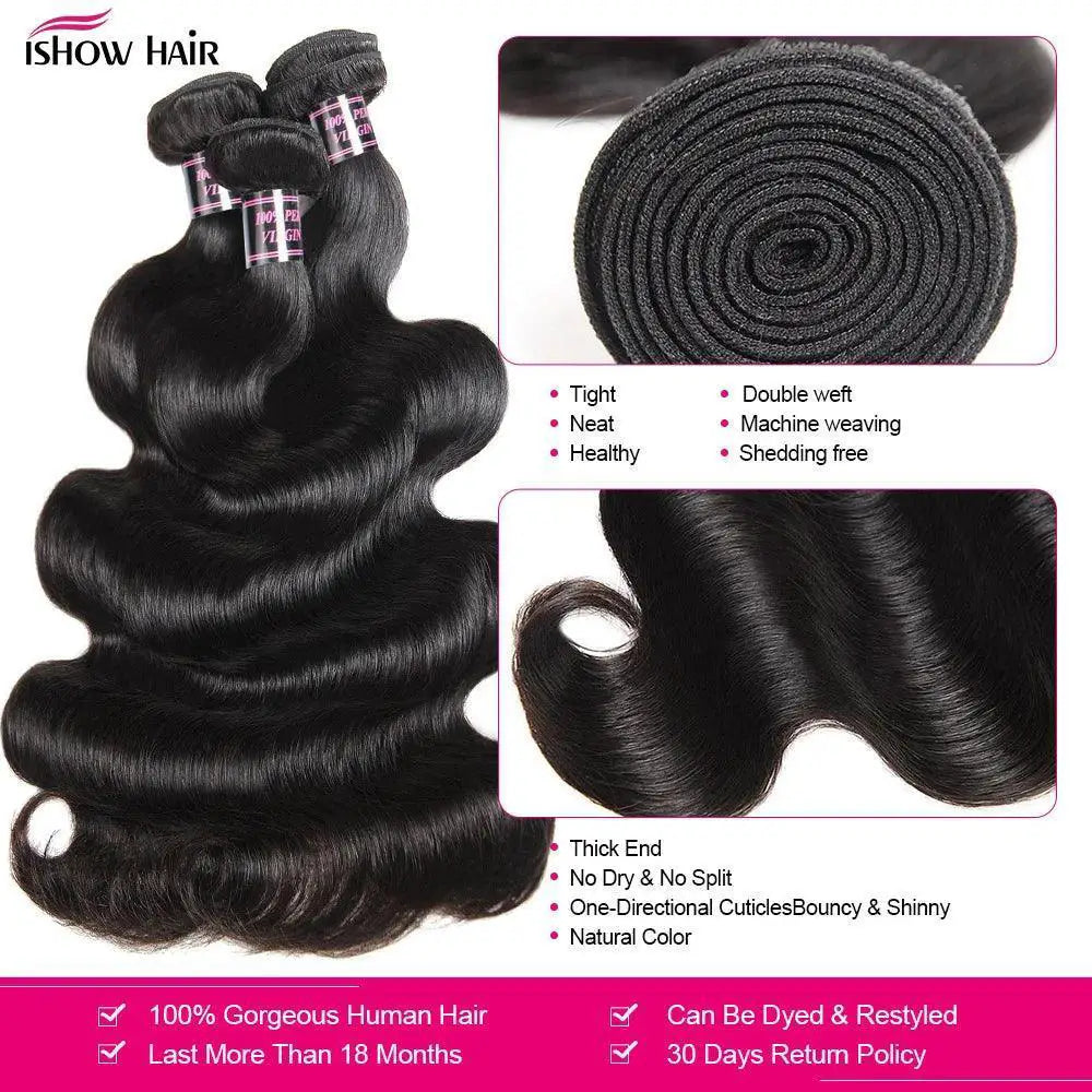Brazilian Body Wave Extensions Luxurious Remy Hair Styling