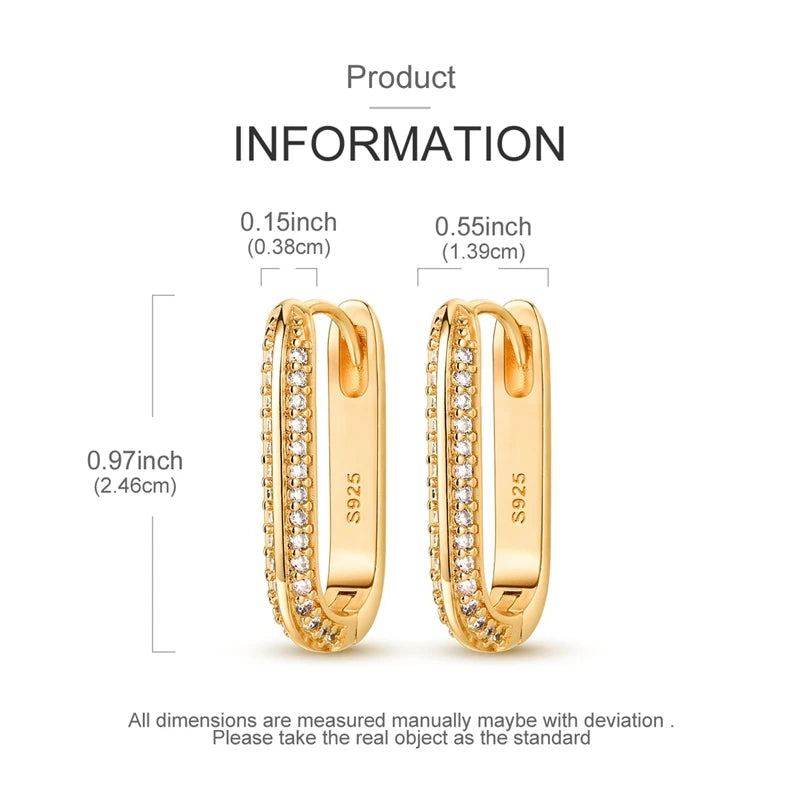 Mula Sterling Silver Gold U-shaped