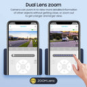 SHIWOJIA 4G SIM Solar Camera WIFI 6W Dual Lens 12X ZOOM