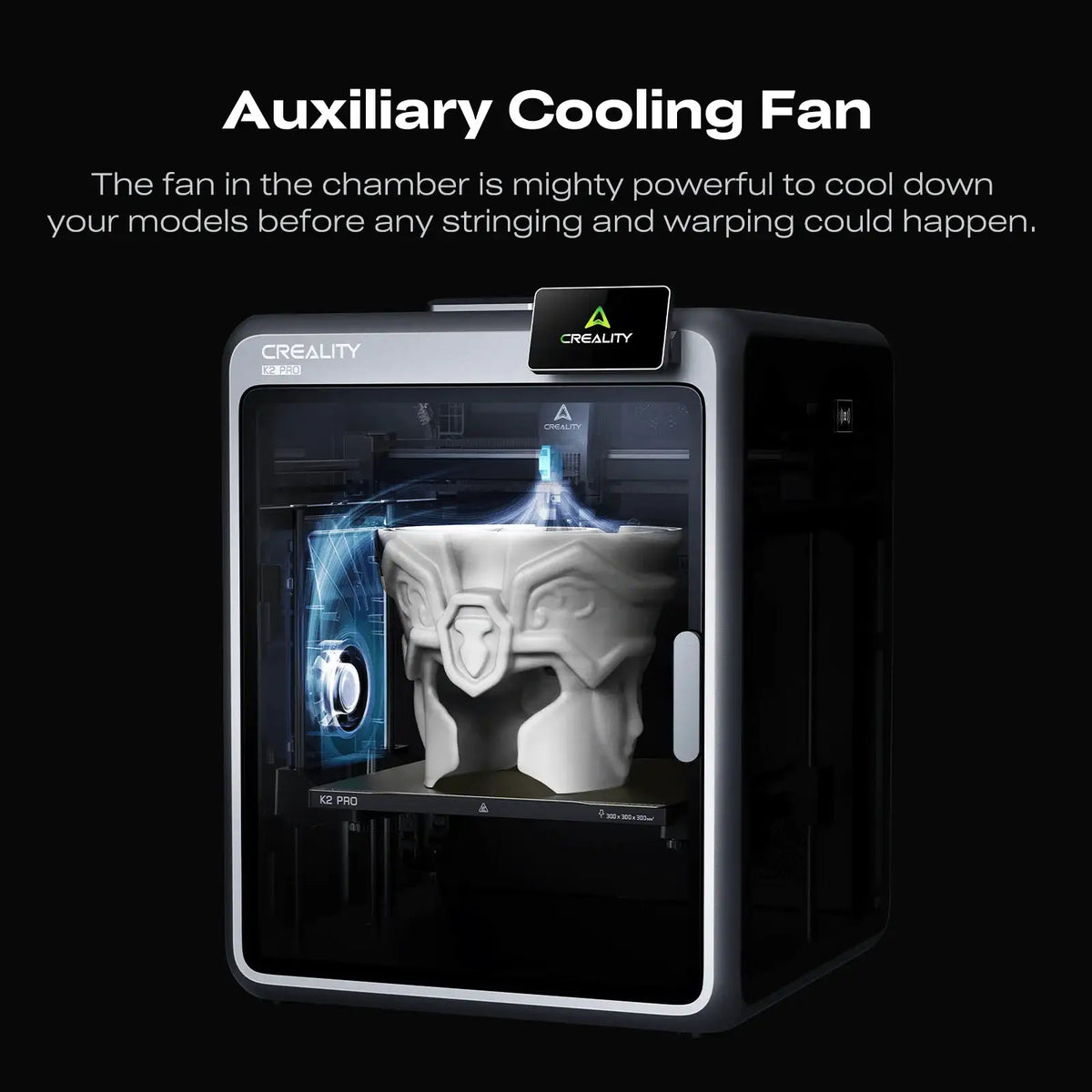 Creality Official K2 Pro Combo 3D Printer with 1kg Hyper PLA RFID-Compatible Filament, Multi-Color Printing Suitable for CFS, High-Speed 600mm/s, AI System, Full Auto-Leveling, Dual Z-Axis,, Voltage Compatible for for /Office