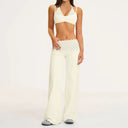 Fitness Set Women Stripes Polka Dot Capri