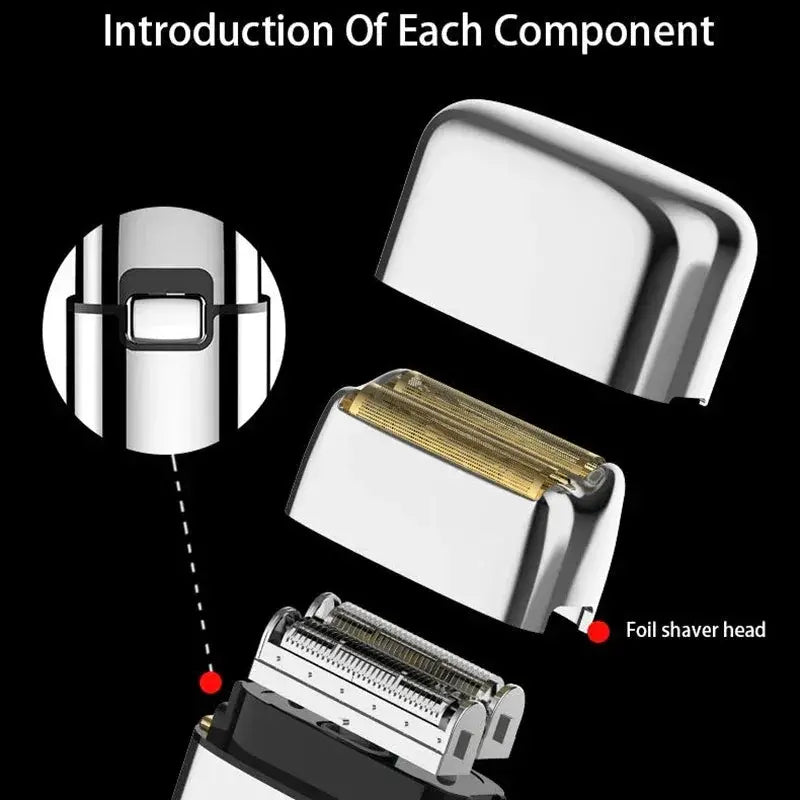 Tx1 Full Metal Electric Shaver For Men Rechargeable Razor