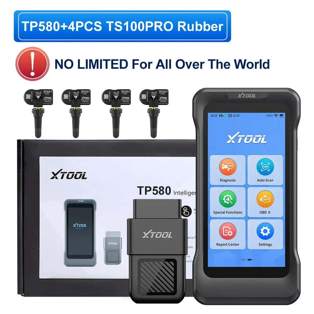 XTOOL TP580 TPMS Programming Diagnostic Tools All System Automotive Scanner 22+ Services Lifetime Free Update TP150 Upgrade