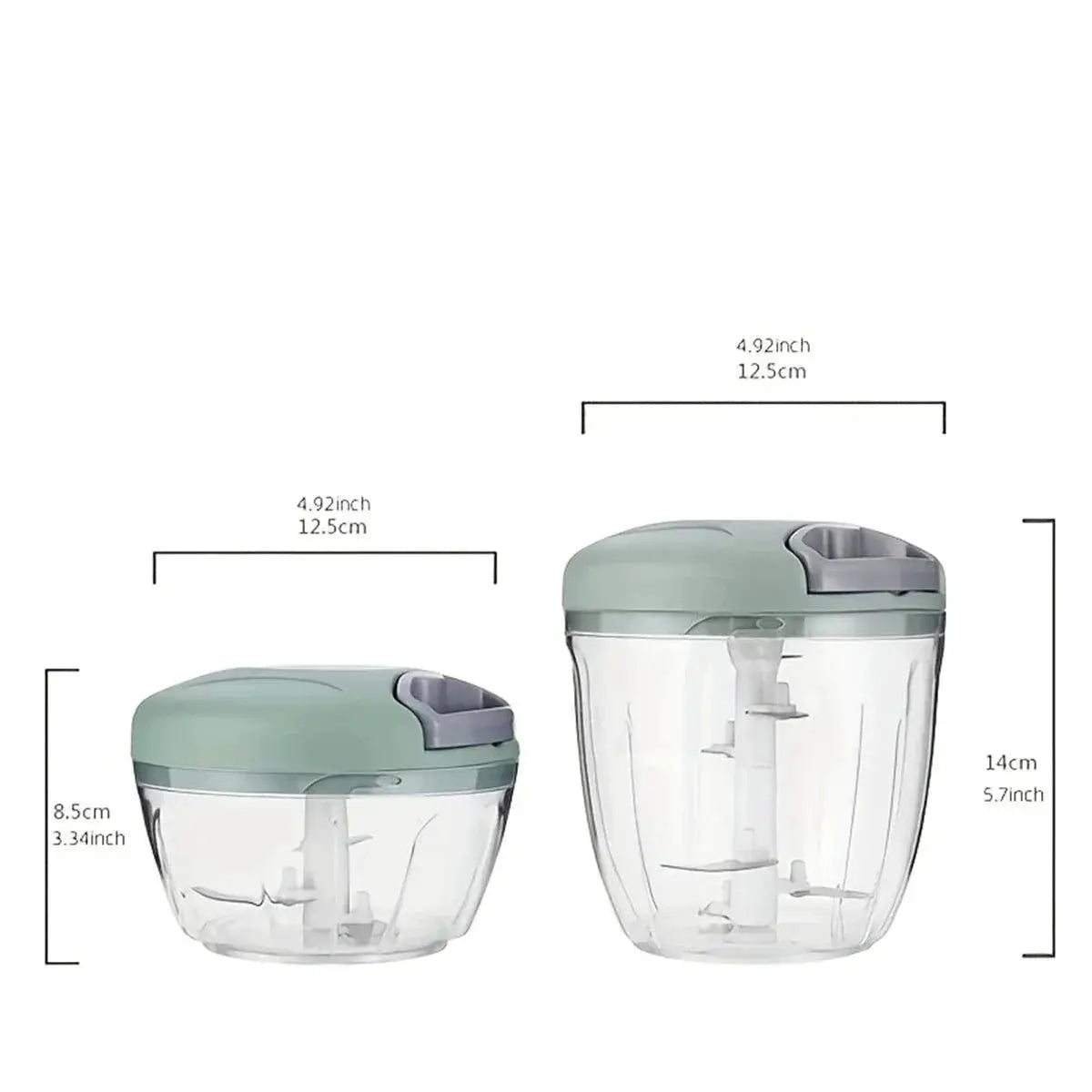 500/900ML Manual Meat Mincer Garlic Chopper Kitchen Tool