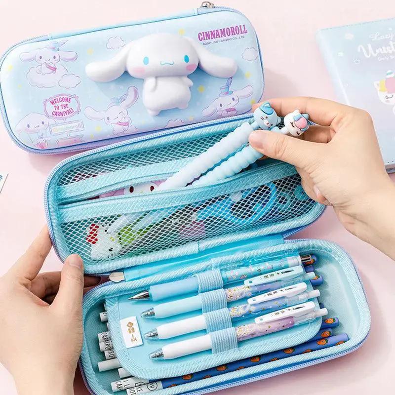 Sanrio Character Pencil Case Set Adorable Organizer Kit