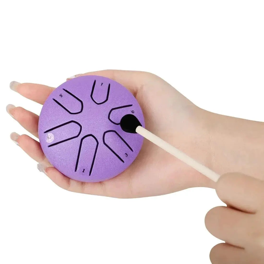 3 Inch 6 Tone Steel Tongue Hand Drum With Drumsticks Gifts