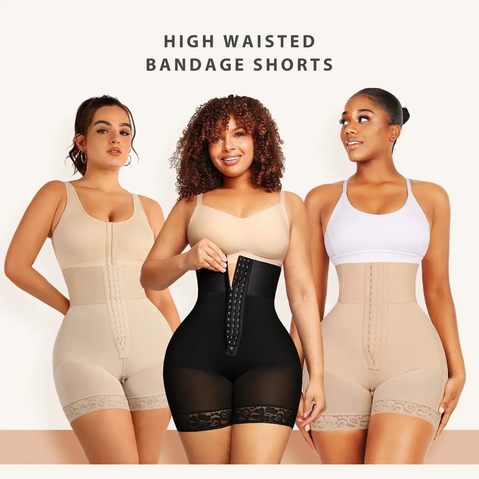 High Waisted Body Shaper Shorts For Women Tummy Control