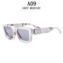 Unisex Luxury Retro Square Sunglasses with UV400 Protection