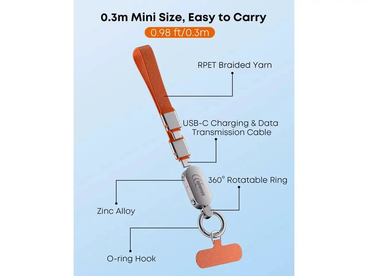 Fast Charge Phone Wrist Strap Cable — product view 5