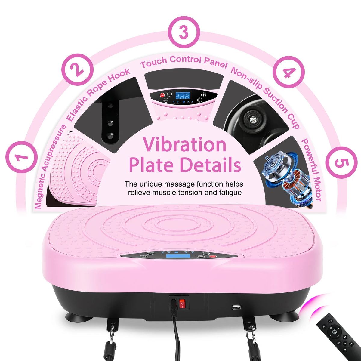 Portable Vibration Plate Exercise Machine Whole Body Workout — product view 8