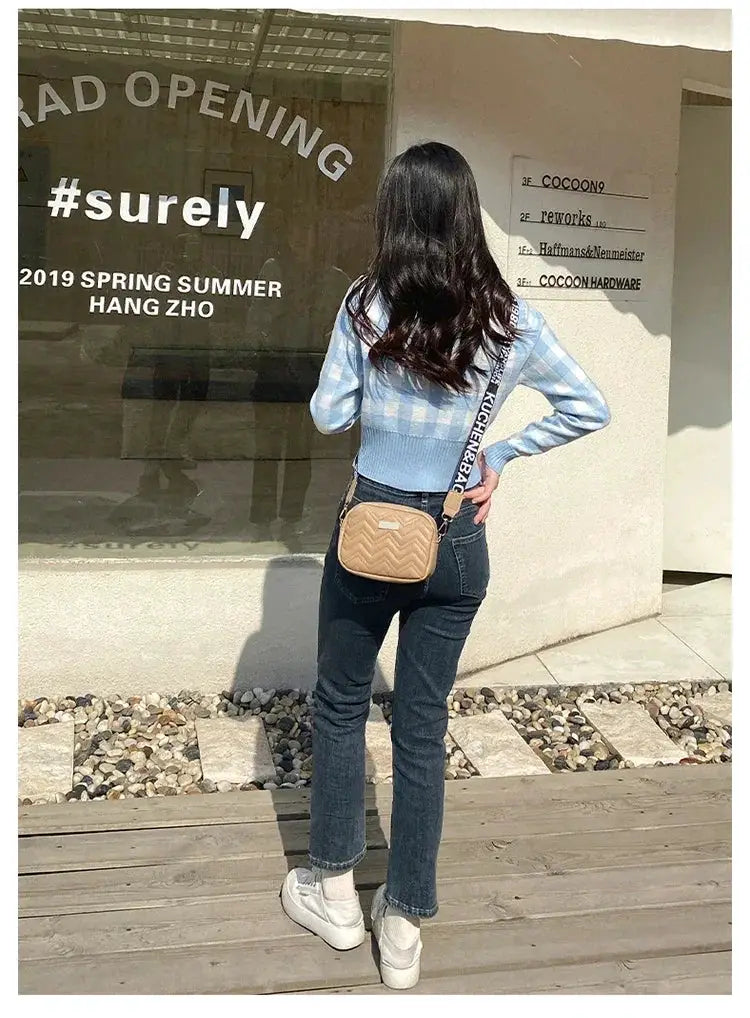 Wave Embroidery Square Bag for Everyday — product view 16