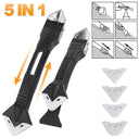 5 In 1 Silicone Spatula Window Cleaning Tool Kit Bundle