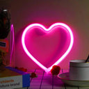 Enchanting Neon Butterfly Heart LED Wall Light Kids Decor