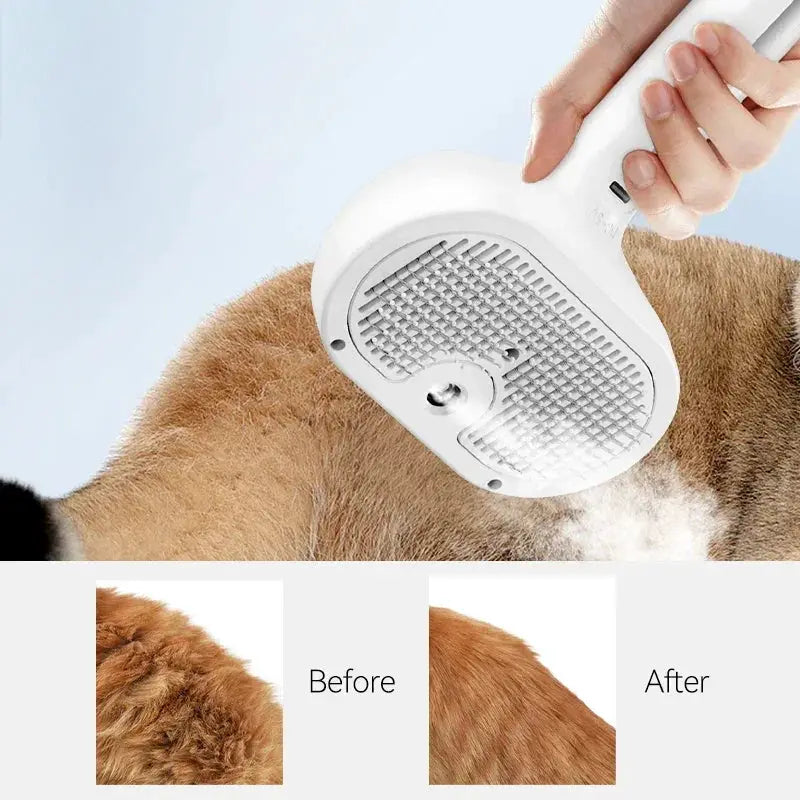 ROJECO Electric Steam Brush For Cats Removes Hair Gently