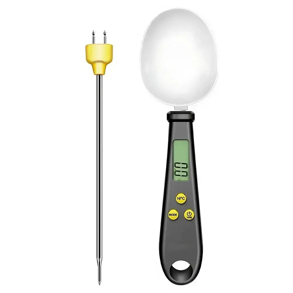 Electronic Scale Measuring Spoon Thermometer 2 In 1