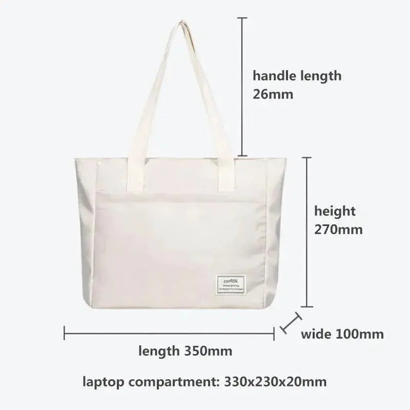 Canvas Laptop Tote Bag Stylish And Shockproof Carry All