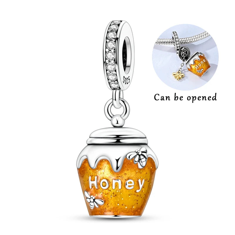 Sterling Silver Charm Bead Pendant