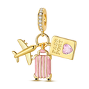 Golden Charm Bead Sterling Silver