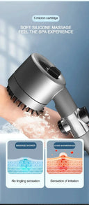 Spa-Mode Filtered Shower Head For Home
